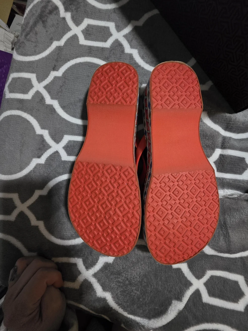 Tory Burch Spicy Orange Wedge Size 7